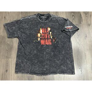 Walking Dead T Shirt 100th Episode 2XL TV Zombie Rick Neagan Black Acid Washed